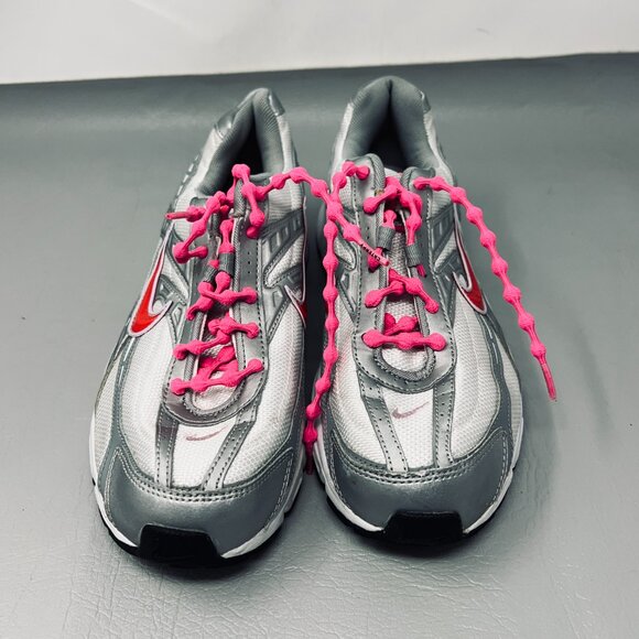 Nike Initiator Shoes Womens‎ Size 8.5 Silver Gray Pink Running 395663 101 - Picture 2 of 9